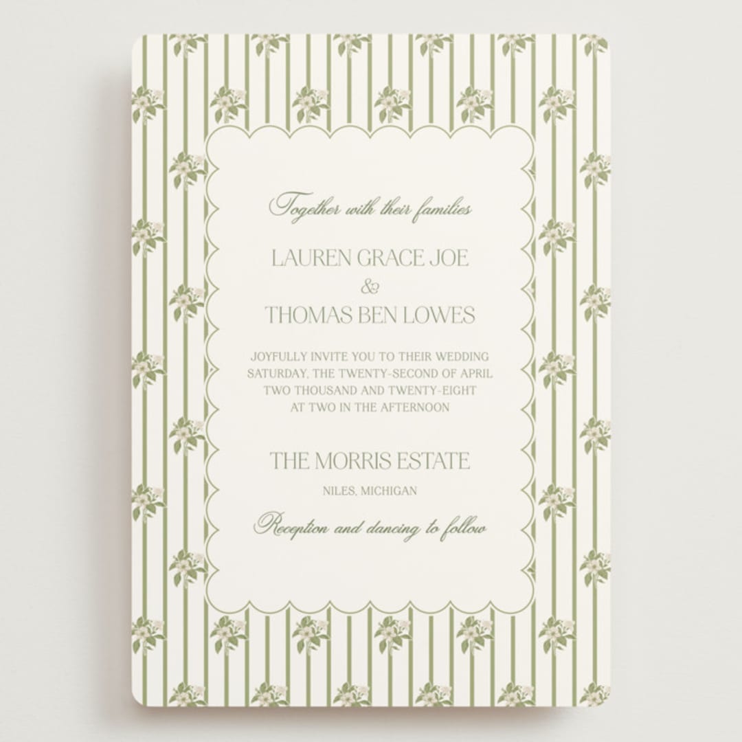 "Summer Fields" - Wedding Invitations in Petal by Lisa Joanna Harrison - Front
