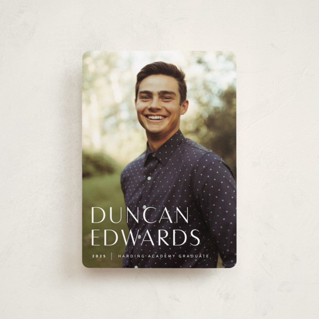 "Classic" - Graduation Announcements in Cloud by Sara Hicks Malone - Front