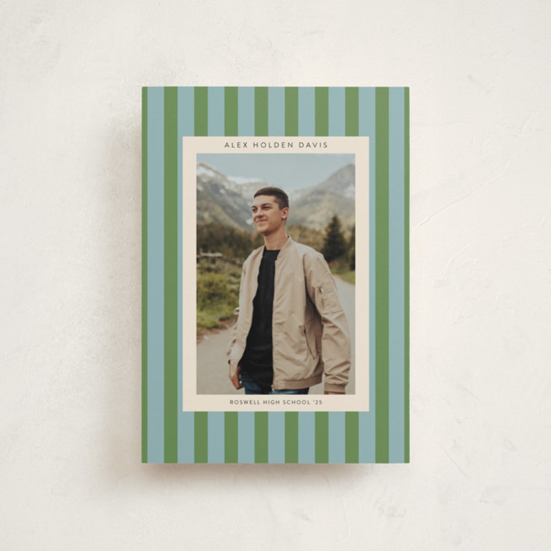 "Preppy Stripes" - Graduation Announcements in Seaside by Morgan Kendall - Front