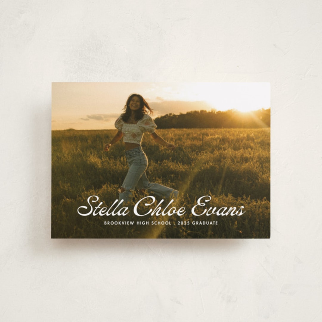 "Days gone by" - Graduation Announcements in Cloud by Lea Delaveris - Front