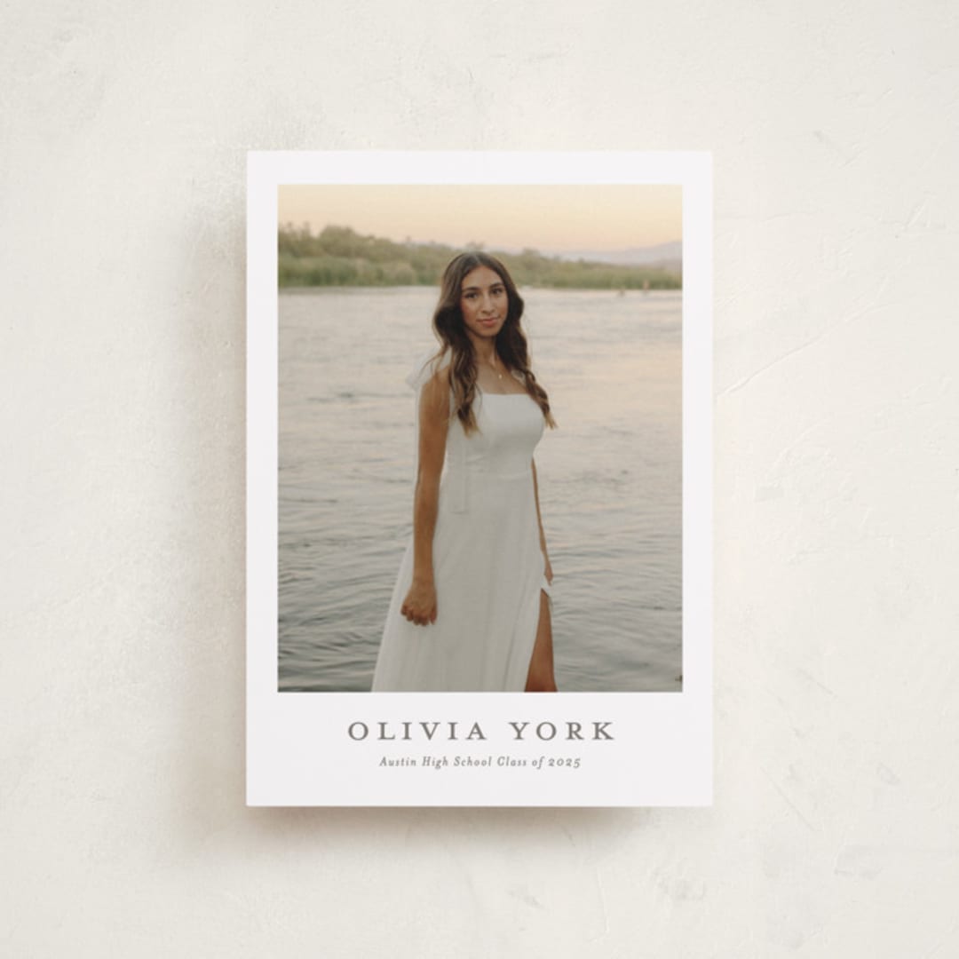 "archive" - Graduation Announcements in Snow by Sarah Curry - Front