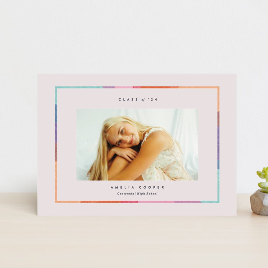 "candy rainbow" - Graduation Announcements in Petal by Carrie Moradi - Front