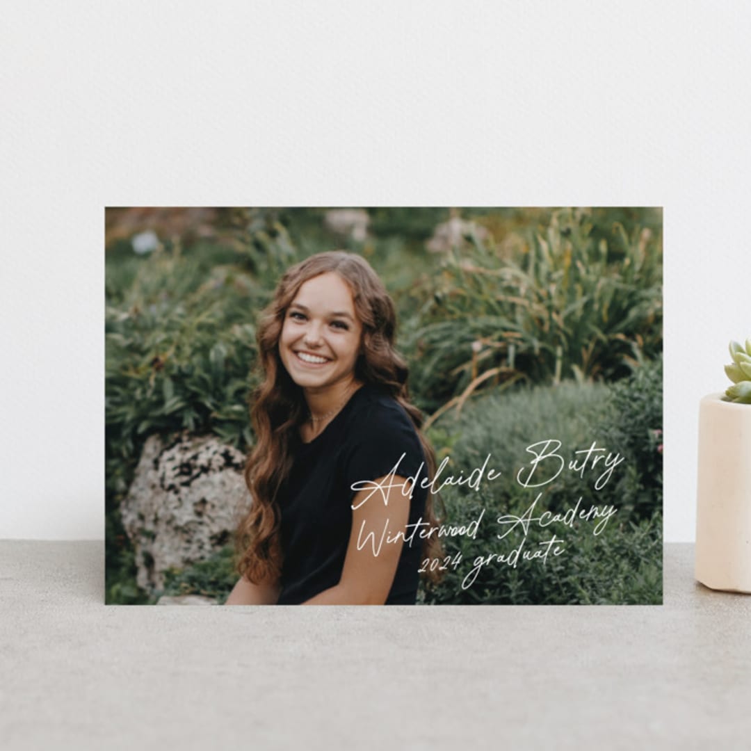 "Diary" - Graduation Announcements in Porcelain by Sara Hicks Malone - Front