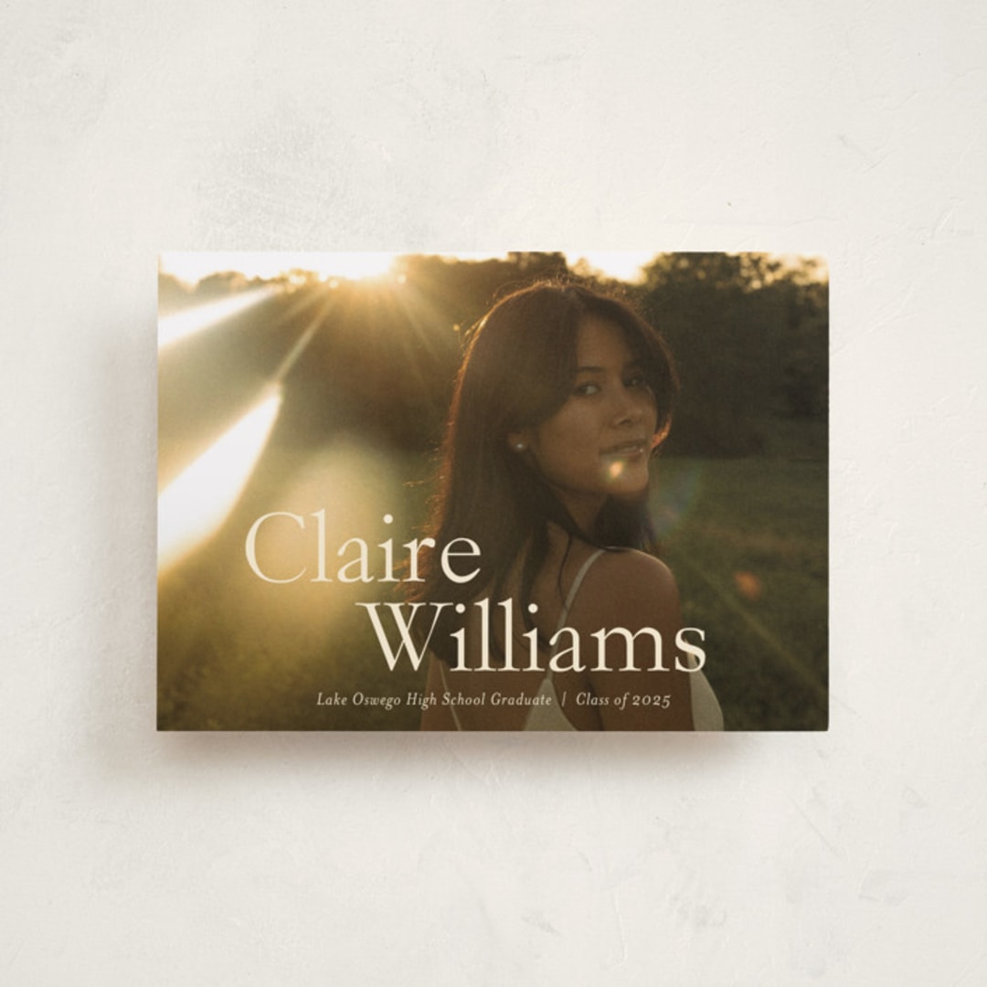 "California" - Graduation Announcements in Milk by Ani Somi - Front
