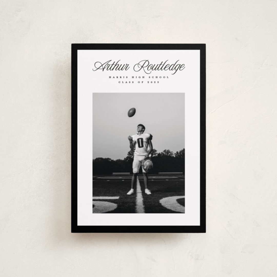 "Silo" - Graduation Announcements in Nero by Pati Cascino - Front