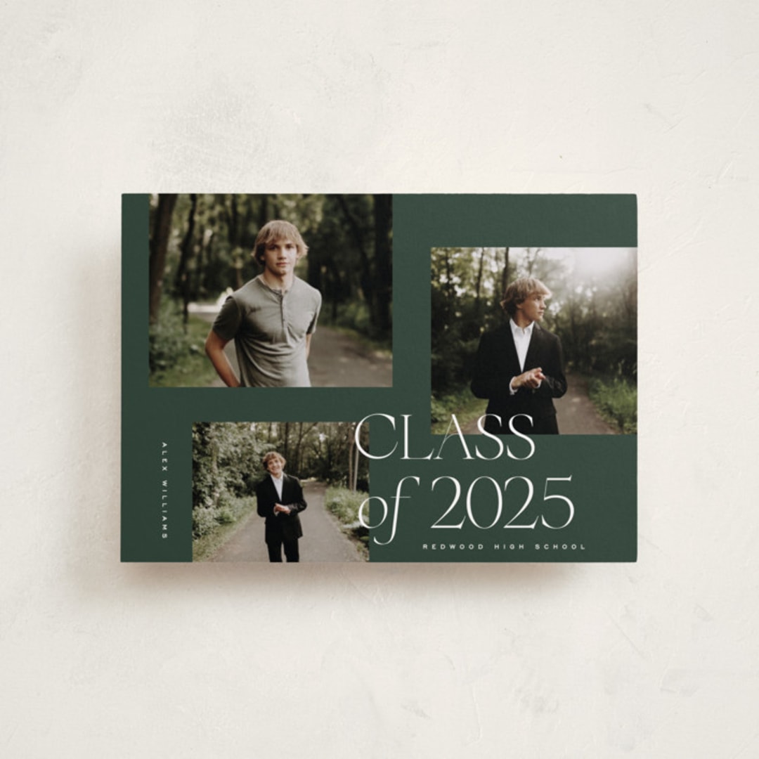 "Troi" - Graduation Announcements in Forest by Kelly Schmidt - Front
