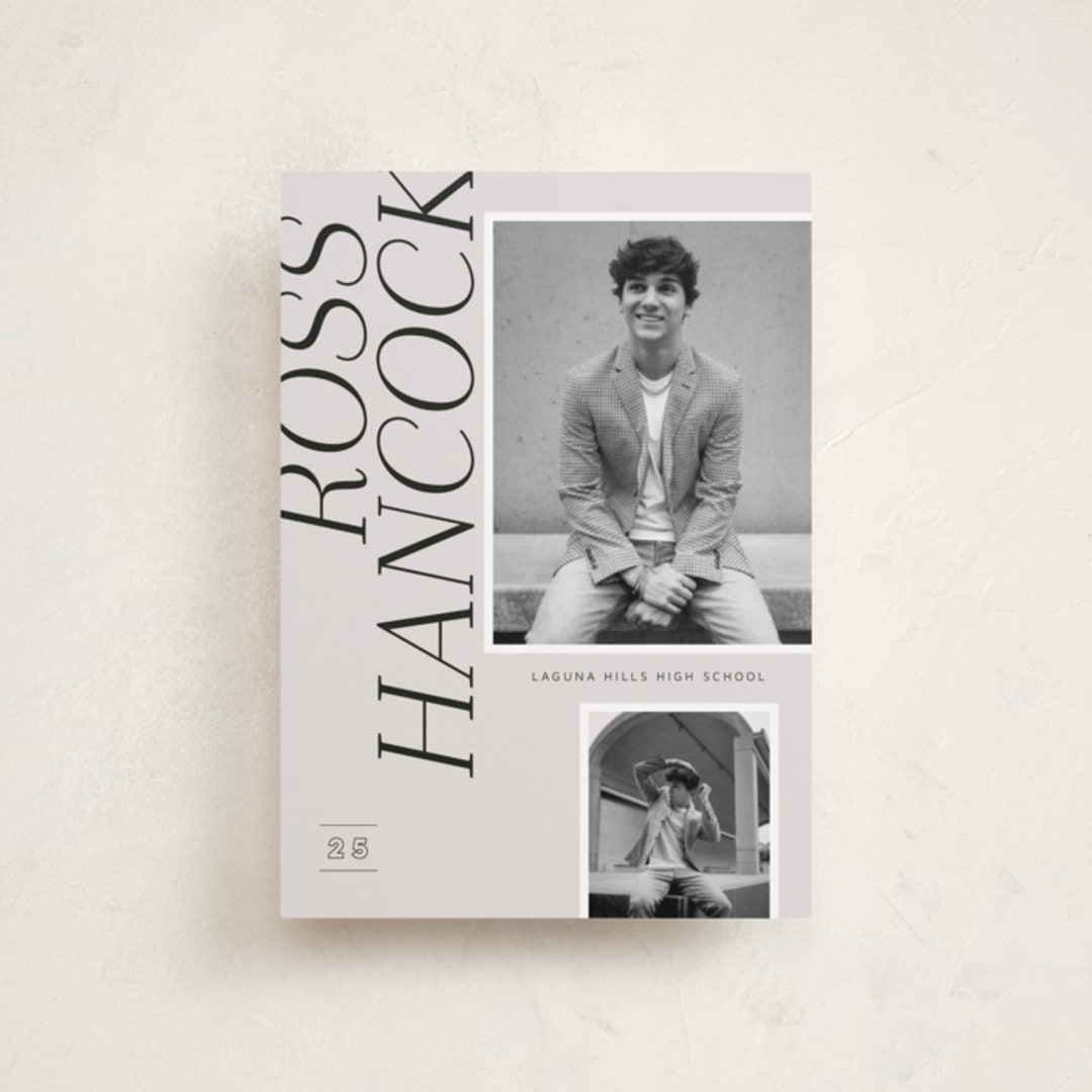 "Fashion" - Graduation Announcements in Stone by Stacey Day - Front