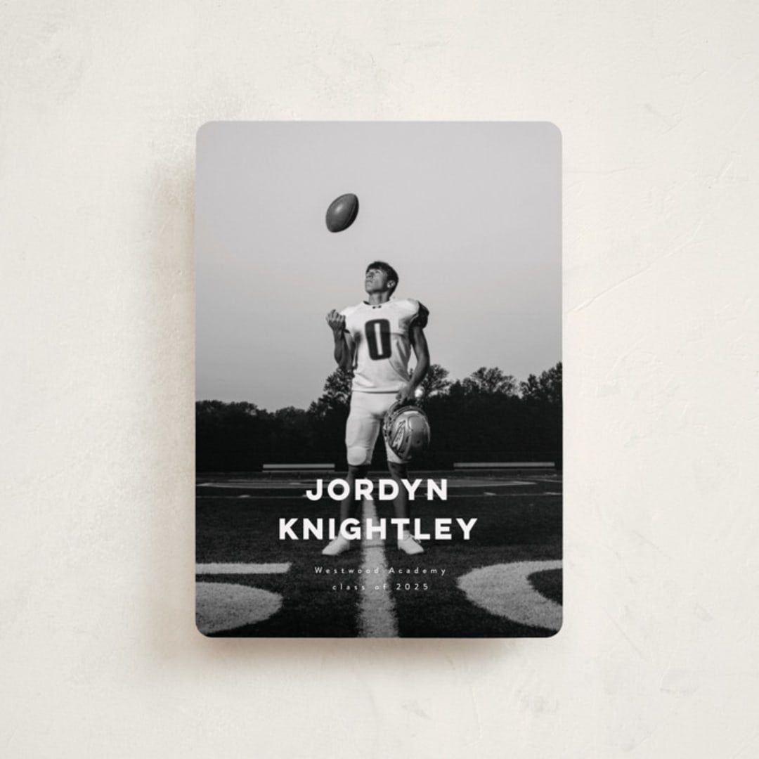 "the modernist" - Graduation Announcements in Eggshell by Benita Crandall - Front