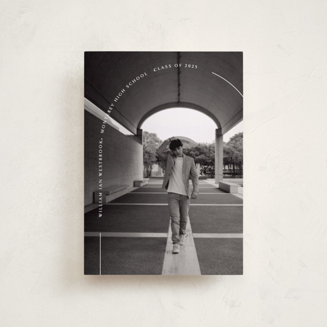 "Arc" - Graduation Announcements in Quartz by Erin Deegan - Front