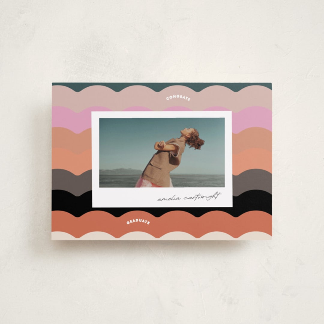 "colorwave" - Graduation Announcements in Sunset by Lori Wemple - Front