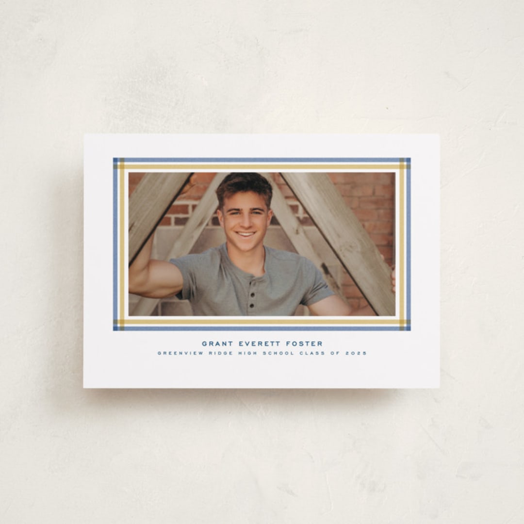 "Woven frame" - Graduation Announcements in Night Sky by Lea Delaveris - Front