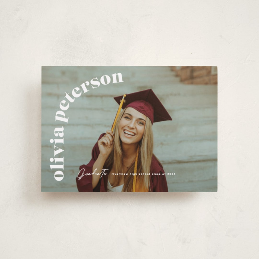 "Casual chic" - Graduation Announcements in Cotton by Creo Study - Front