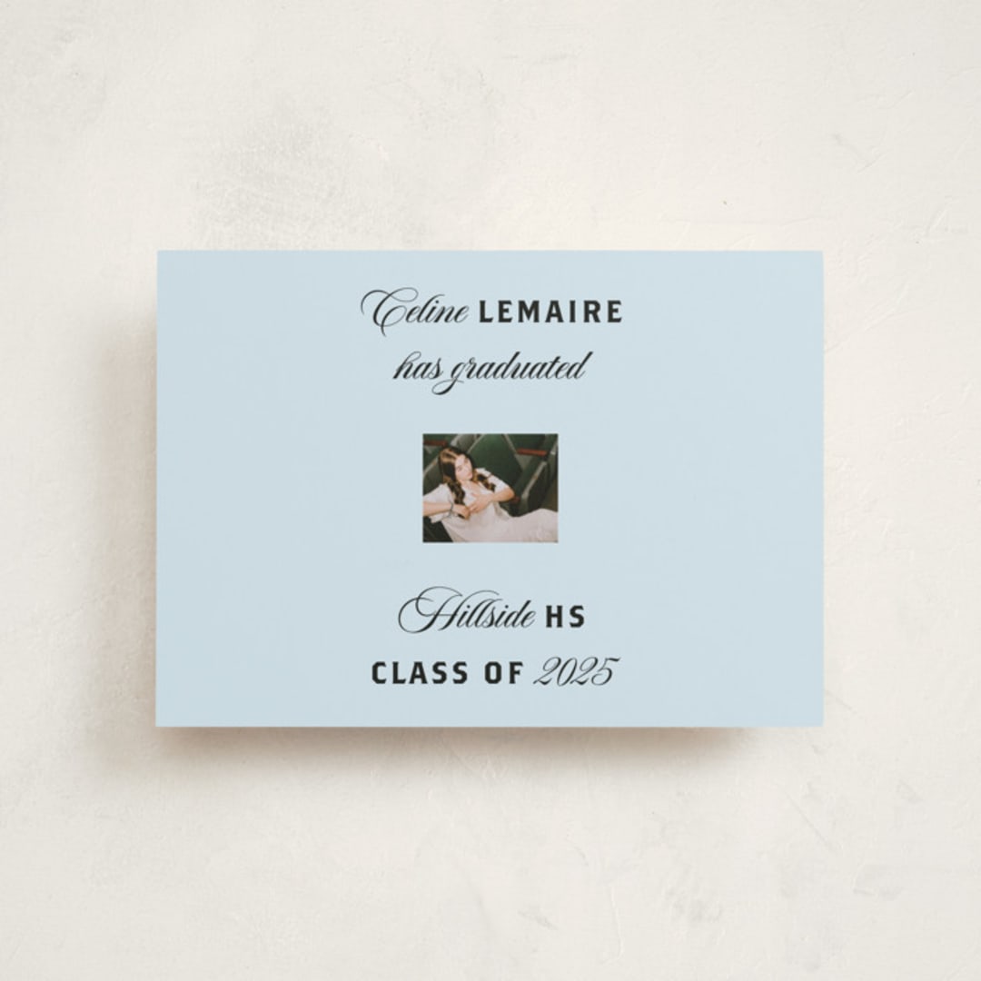 "Popular" - Graduation Announcements in Sky by Claire - Front