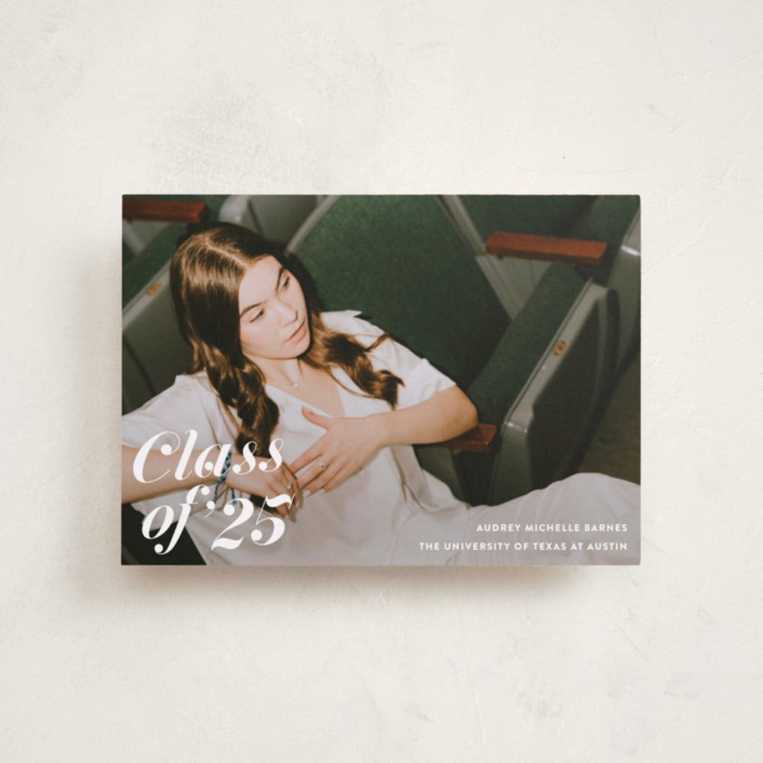 "Class Dismissed" - Graduation Announcements in Ink by Megan Davis - Front