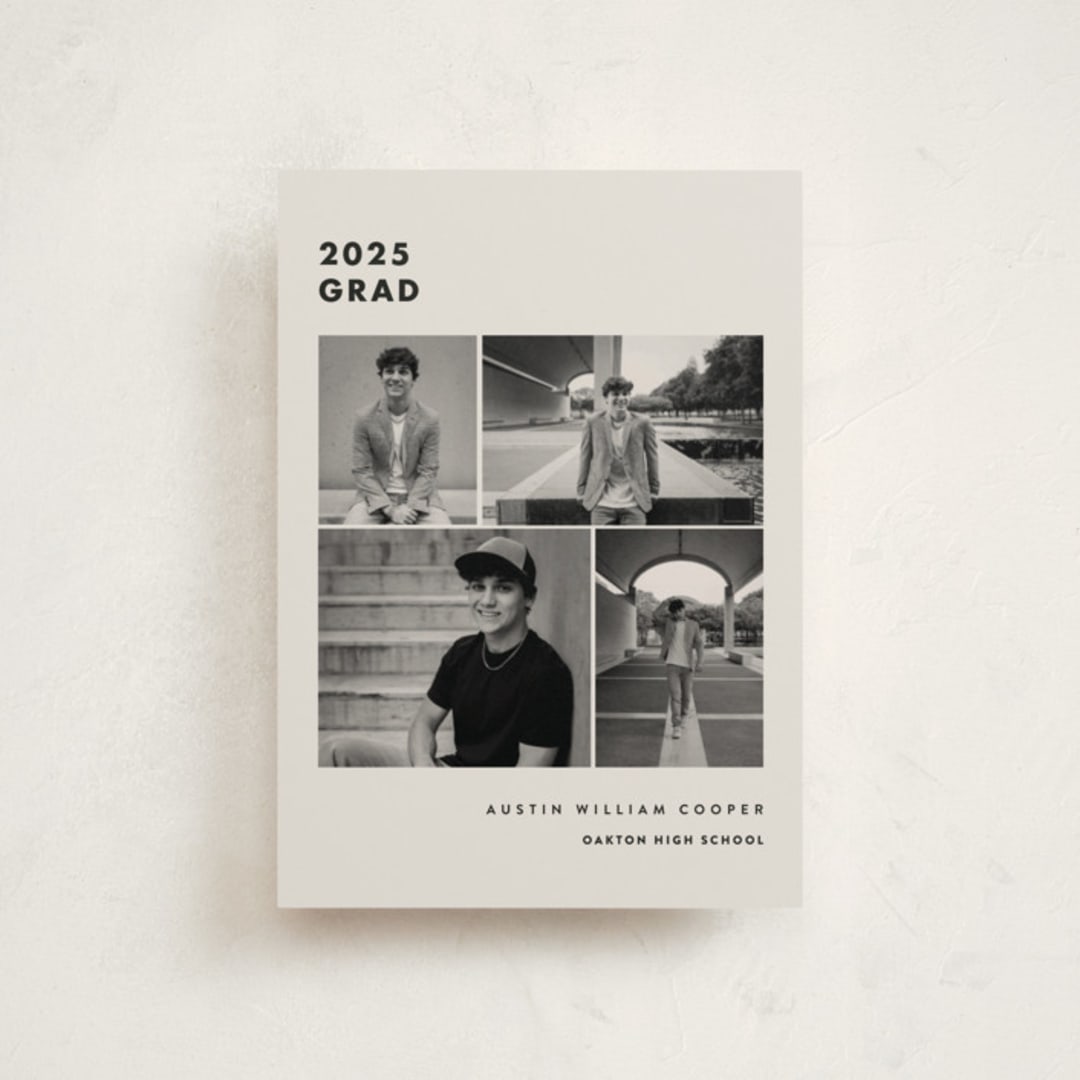 "Fourth Quarter" - Graduation Announcements in Sandstone by Olivia Raufman - Front