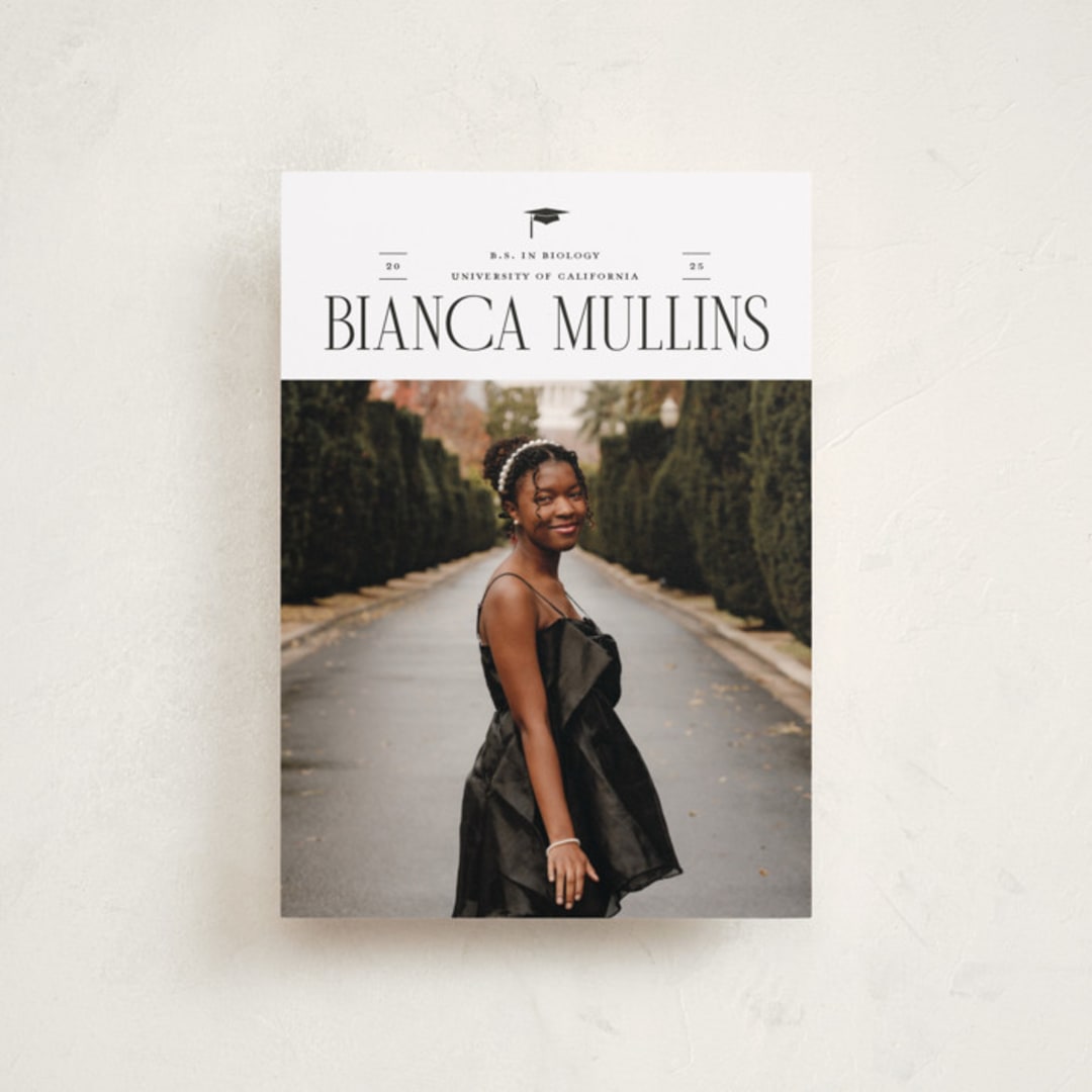 "Accomplishment" - Graduation Announcements in Opal by Cindy Reynolds - Front