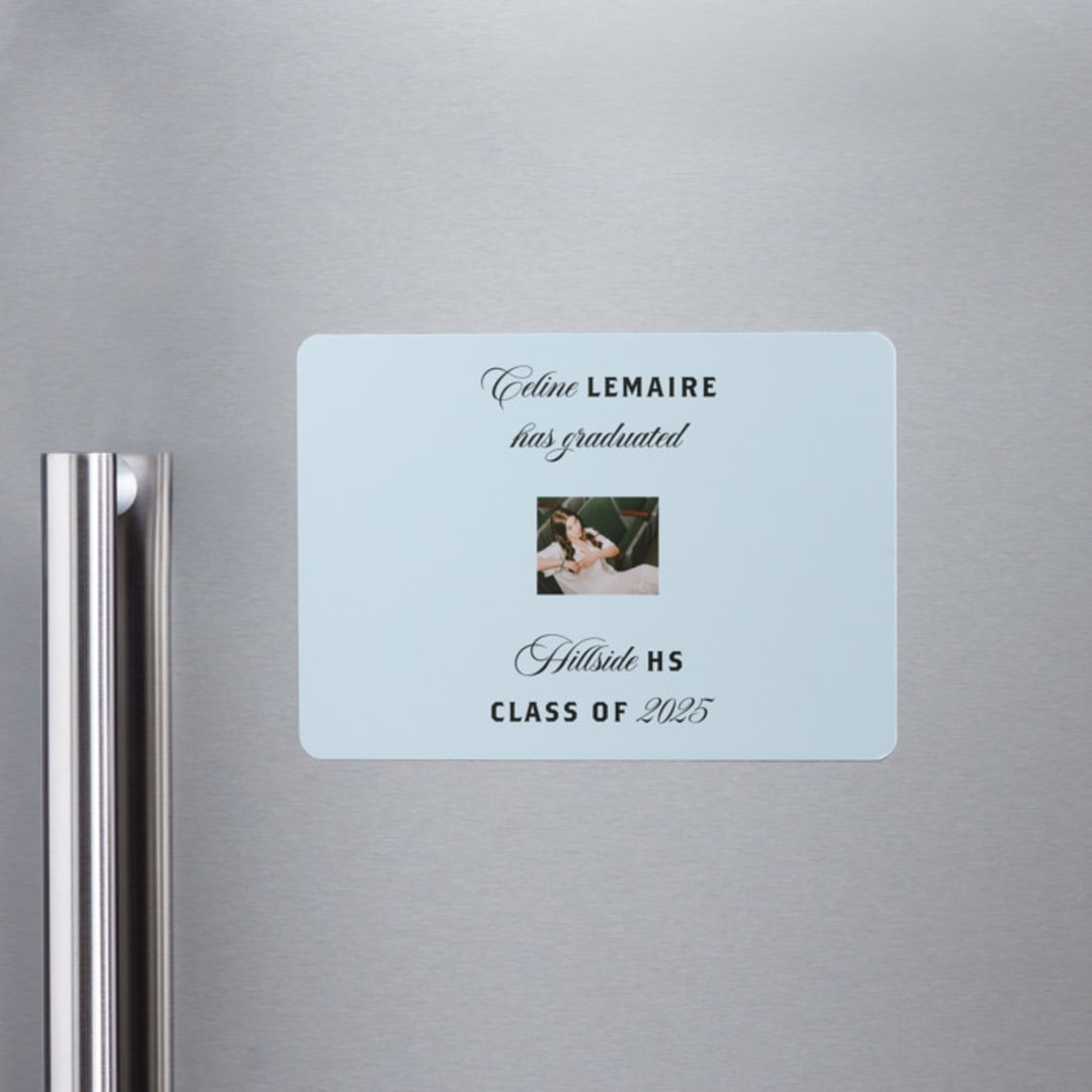 "Popular" - Graduation Announcements in Sky by Claire - Magnet Front