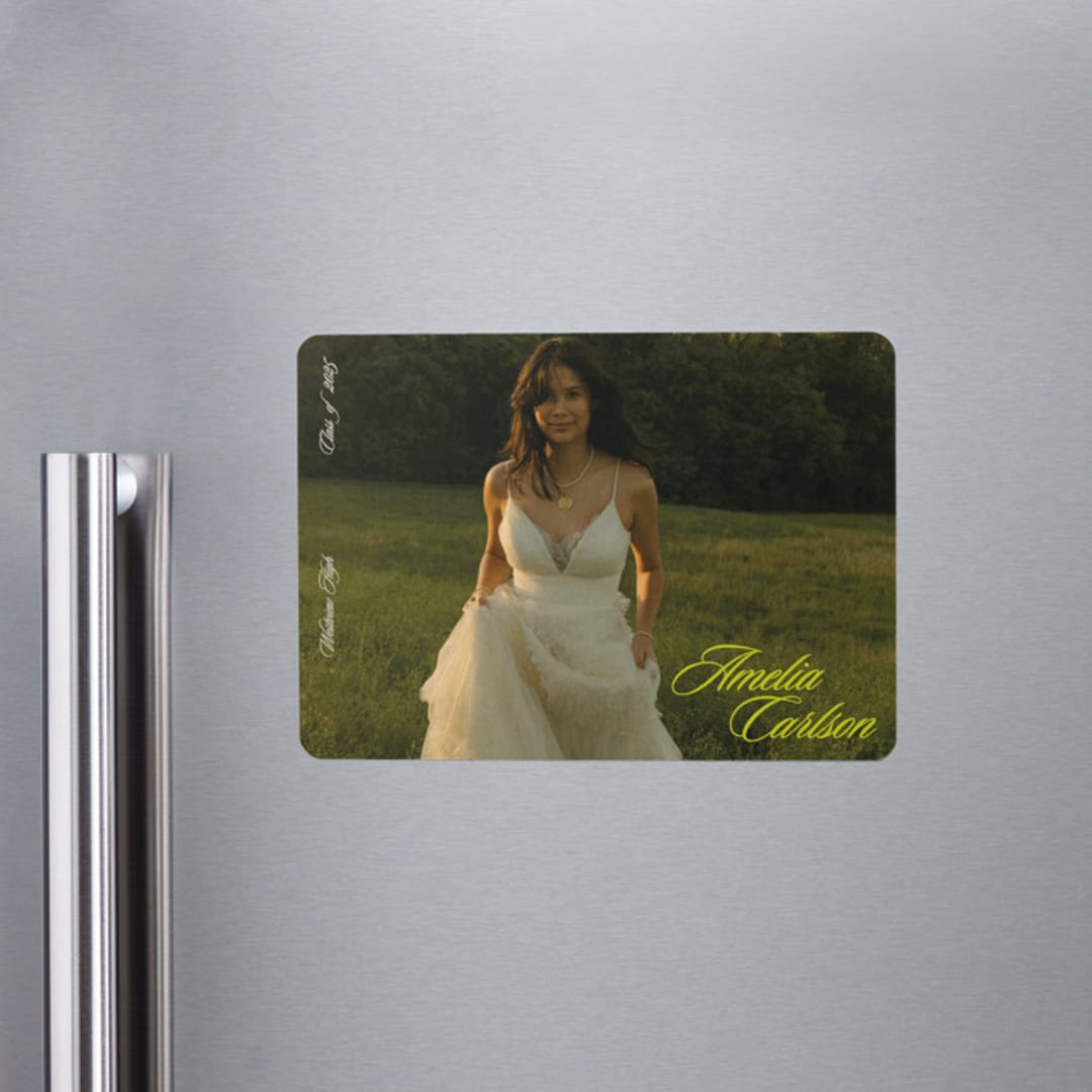 "Classic Pop" - Graduation Announcements in Citron by Cleghorn Creative - Magnet Front