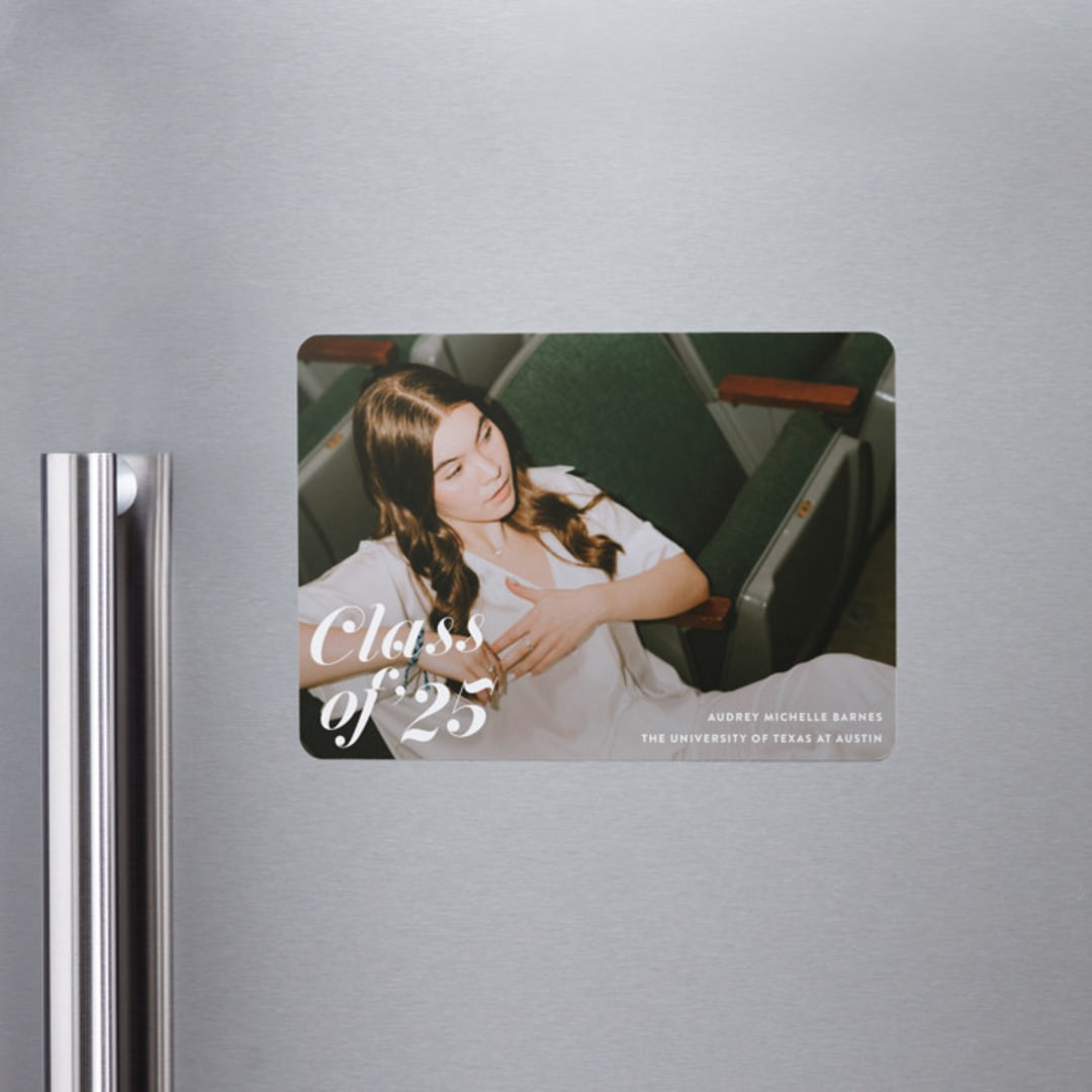 "Class Dismissed" - Graduation Announcements in Ink by Megan Davis - Magnet Front