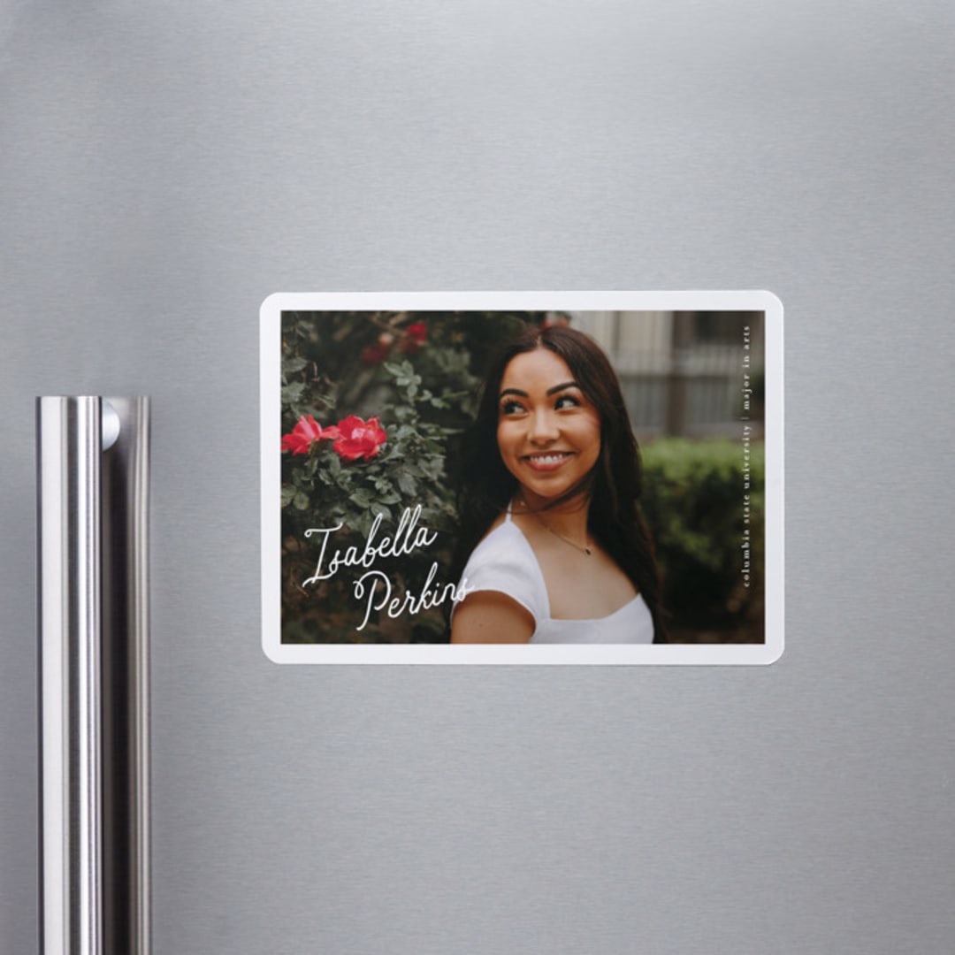 "horchata" - Graduation Announcements in Porcelain by chocomocacino - Magnet Front