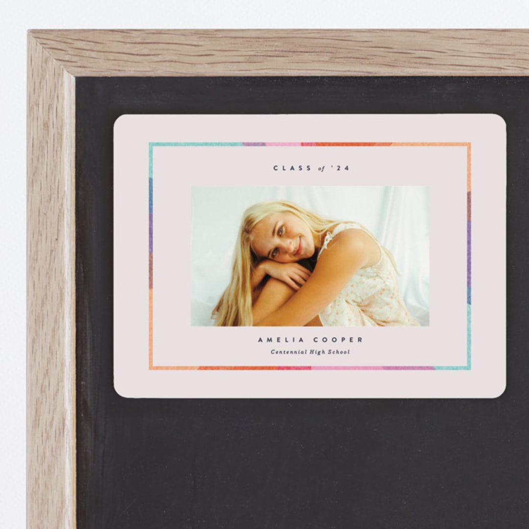 "candy rainbow" - Graduation Announcements in Petal by Carrie Moradi - Magnet Front