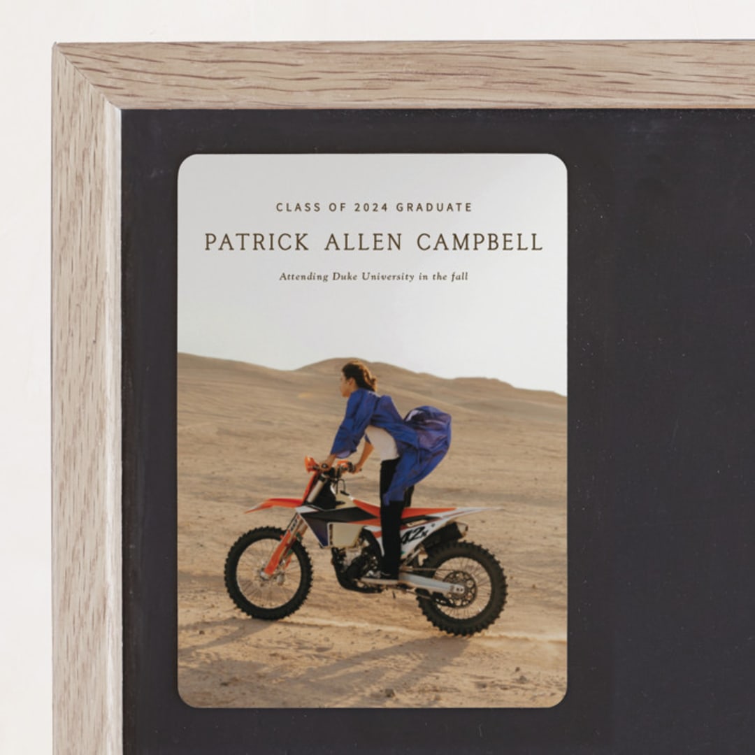 "Simply" - Graduation Announcements in Chocolate by Lisa Assenmacher - Magnet Front