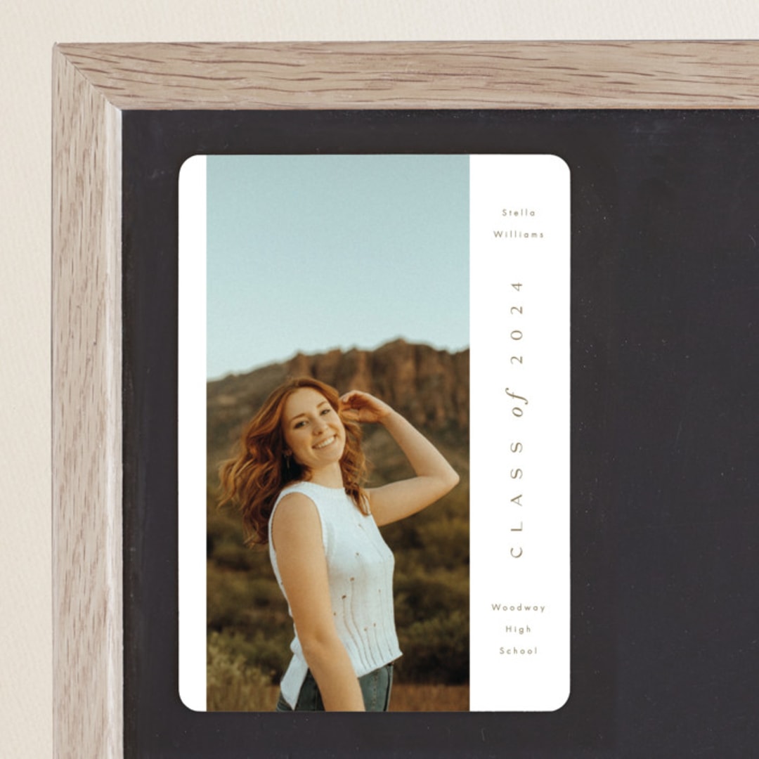 "Bright Horizon" - Graduation Announcements in Fawn by AK Graphics - Magnet Front