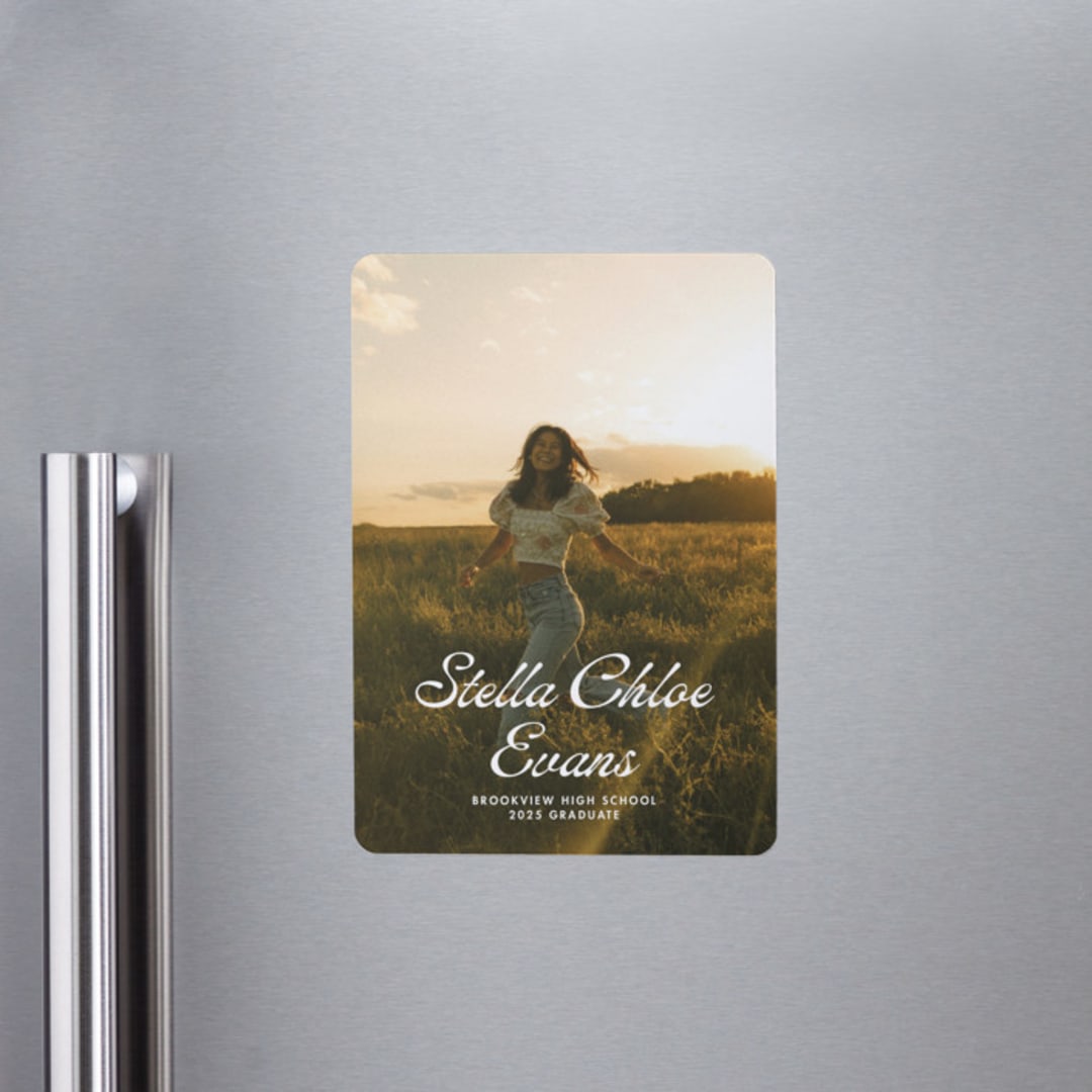 "Days gone by" - Graduation Announcements in Cloud by Lea Delaveris - Magnet Front