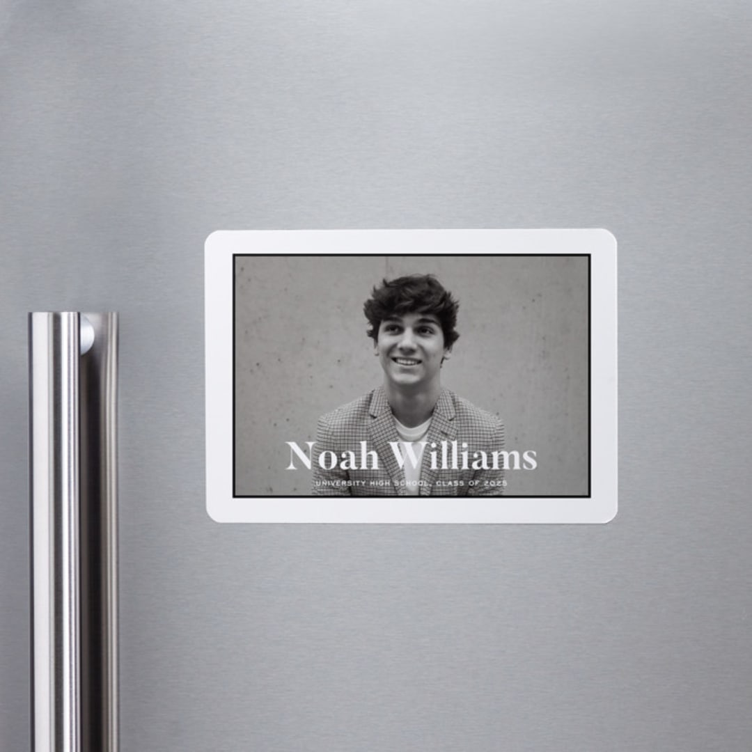"Maple" - Graduation Announcements in Tuxedo by Annie Shapiro - Magnet Front