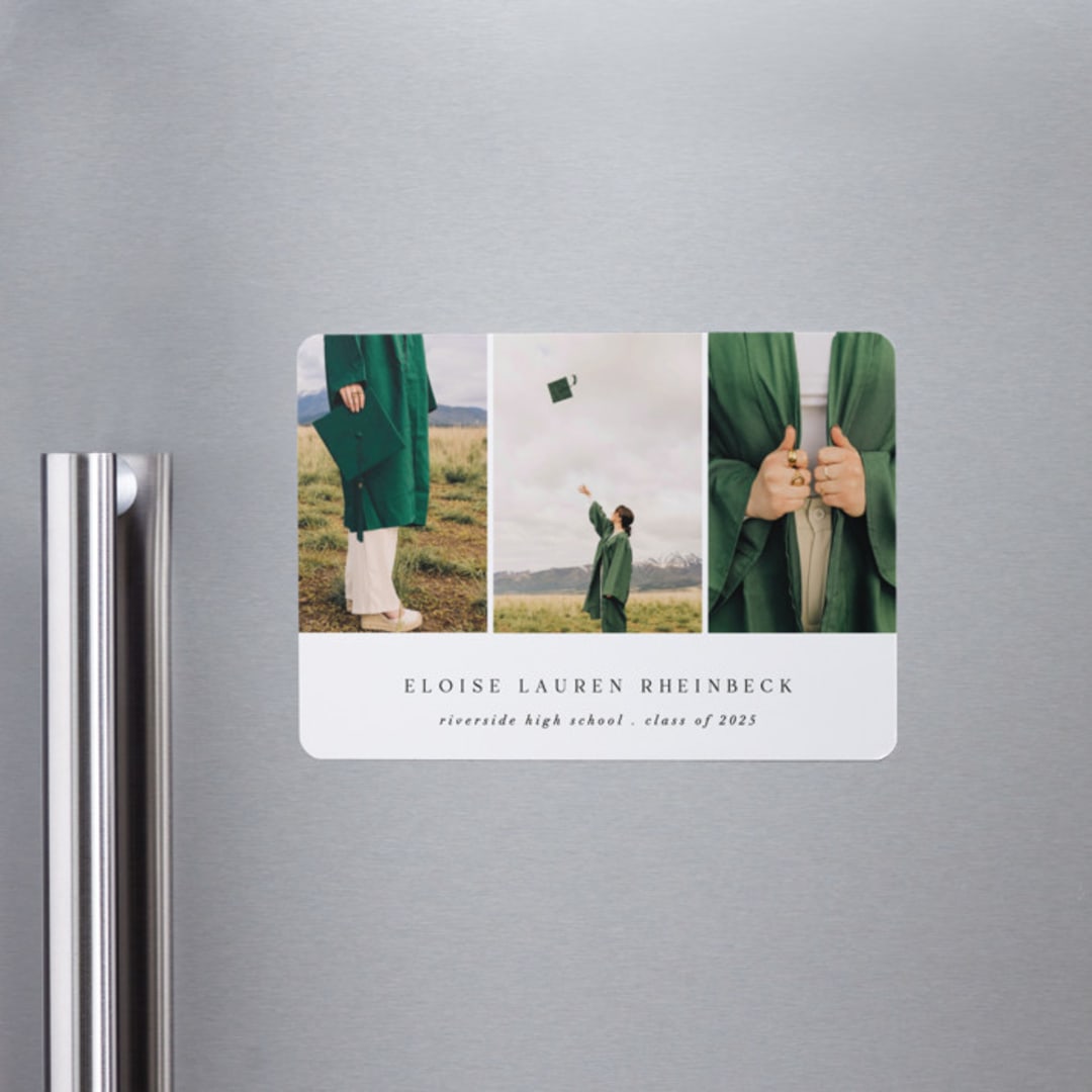 "Carousel" - Graduation Announcements in Cotton by Morgan Kendall - Magnet Front