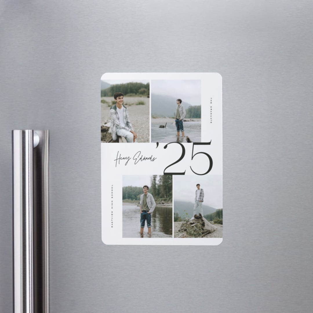 "Greatest Year" - Graduation Announcements in Coal by Michelle Taylor - Magnet Front