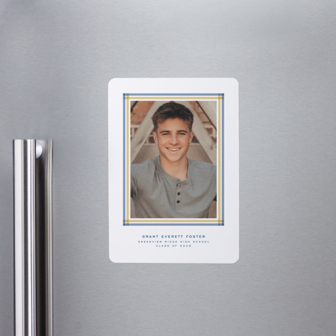 "Woven frame" - Graduation Announcements in Night Sky by Lea Delaveris - Magnet Front