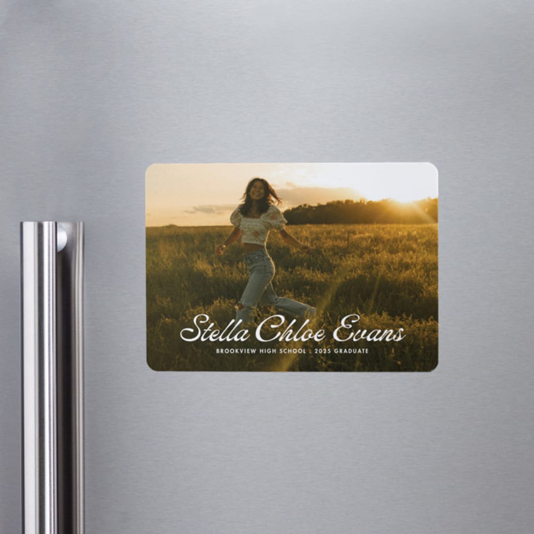 "Days gone by" - Graduation Announcements in Cloud by Lea Delaveris - Magnet Front