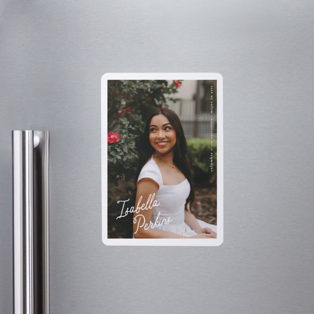 "horchata" - Graduation Announcements in Porcelain by chocomocacino - Magnet Front