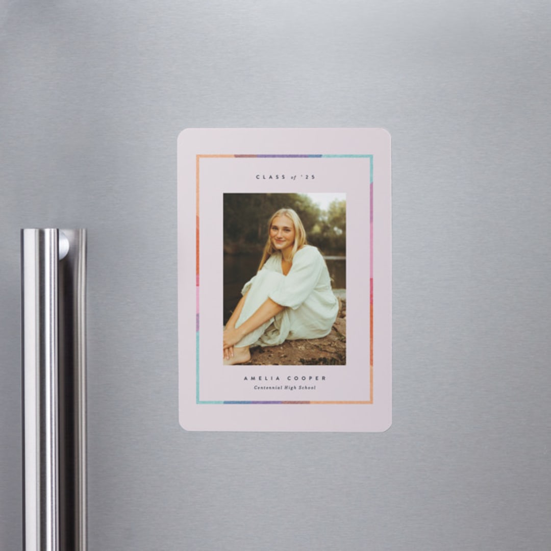 "candy rainbow" - Graduation Announcements in Petal by Carrie Moradi - Magnet Front