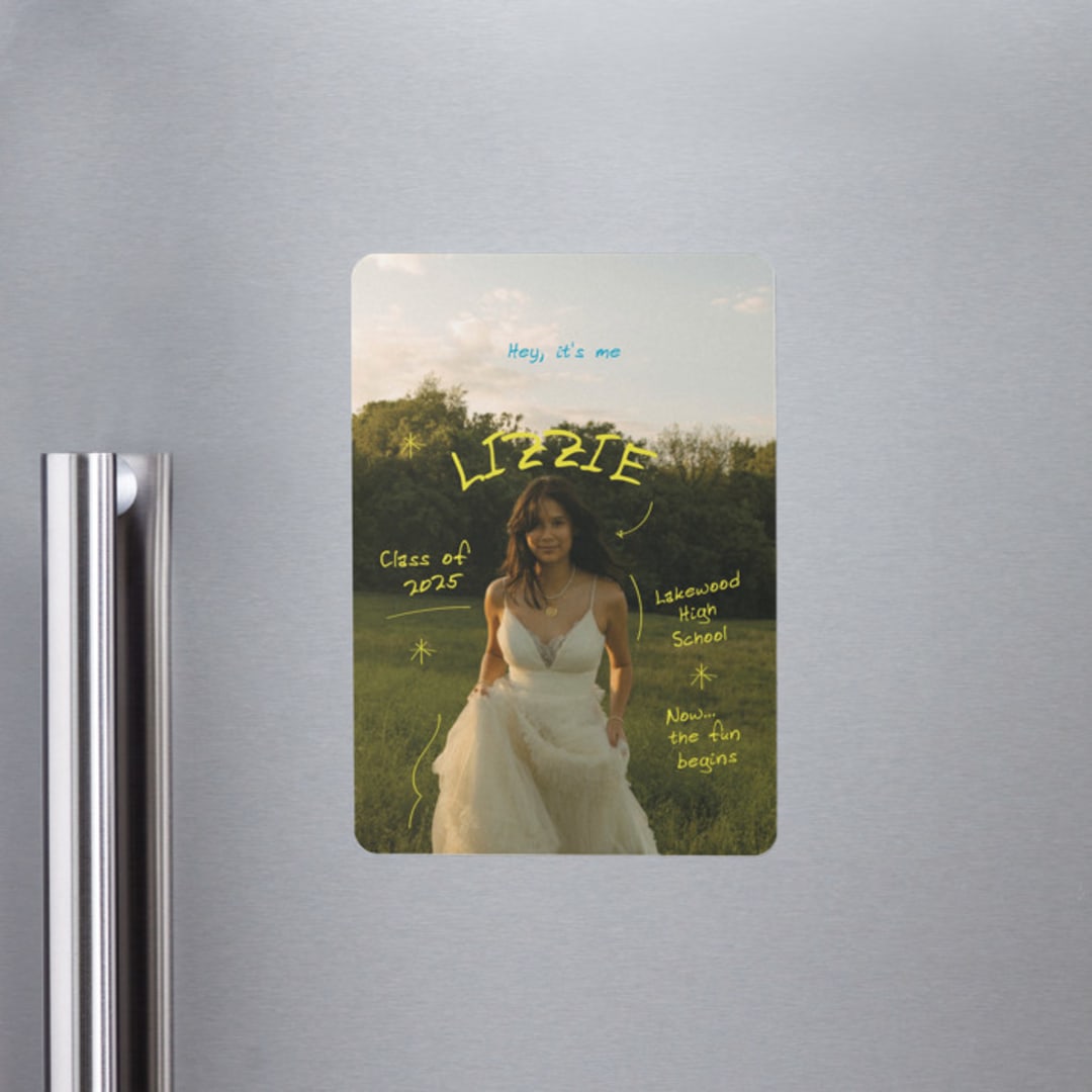 "Funtime" - Graduation Announcements in Lemon by Helena Vitto - Magnet Front