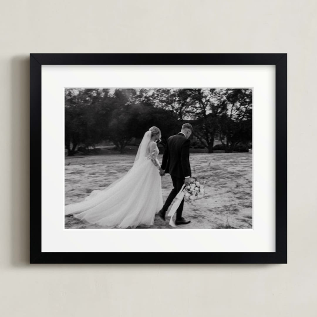 "10x8 Matted Black Framed Photo" - Matted Framed Photo in Black Frame by Minted - Front
