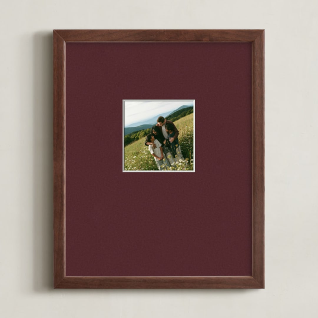 Matted Framed Photo: Burgundy Mat by Minted