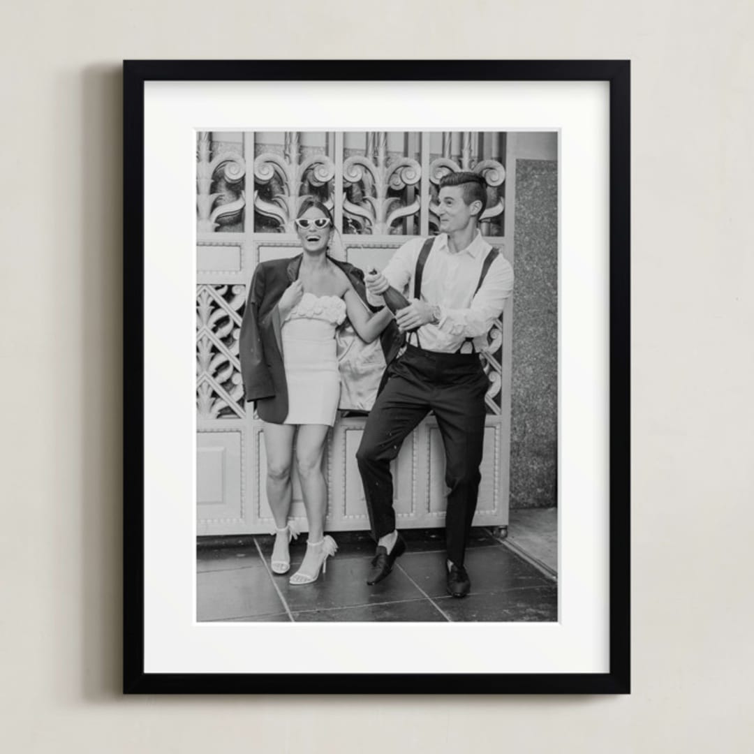 "11x14 Matted Black Framed Photo" - Matted Framed Photo in Black Frame by Minted - Front