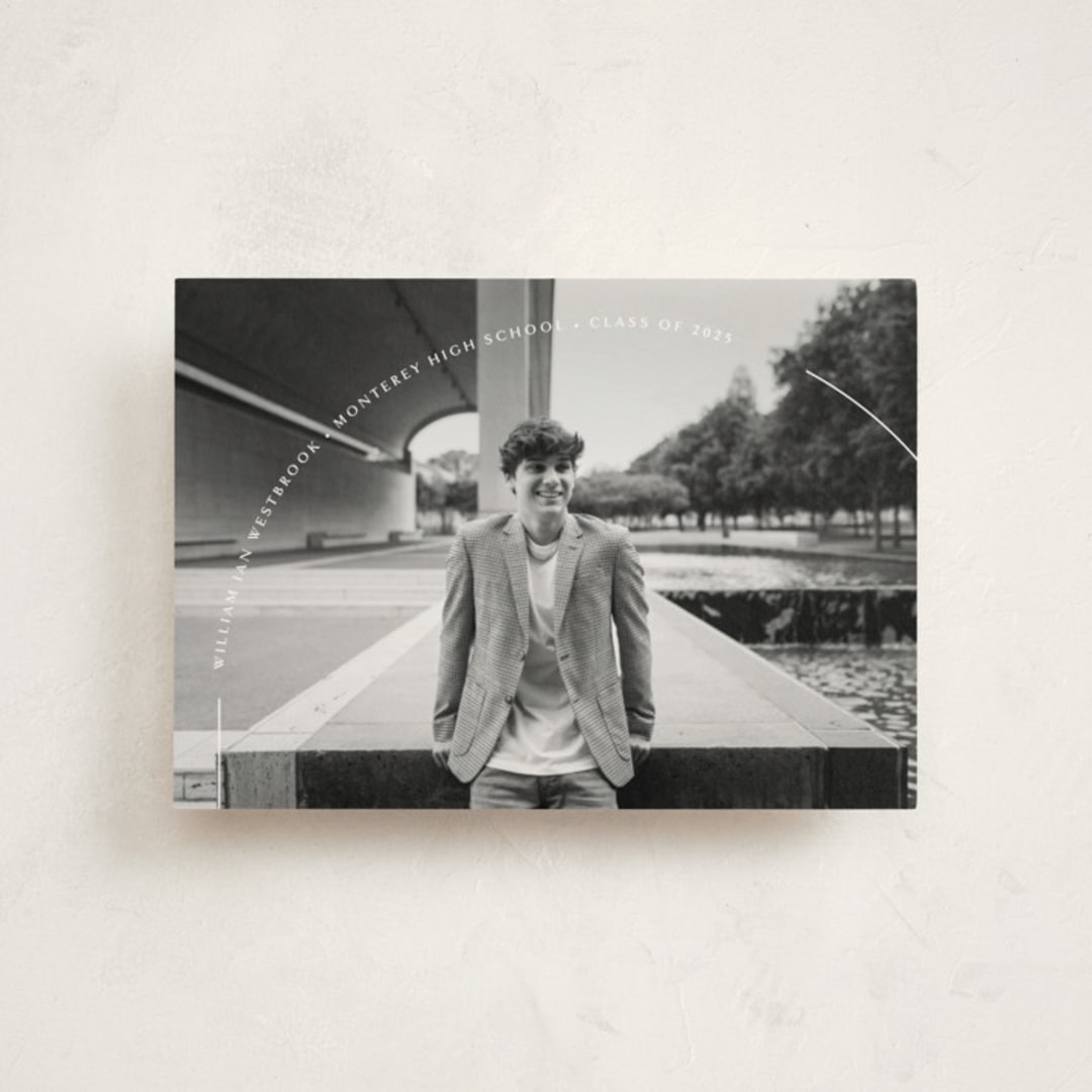 "Arc" - Graduation Announcements in Quartz by Erin Deegan - Front
