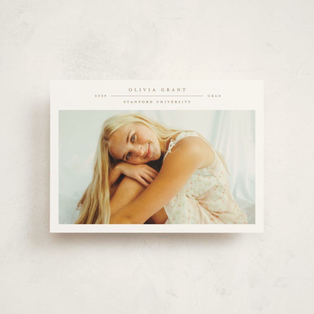 "Compass" - Graduation Announcements in Sparrow by Alexandra Cohn - Front