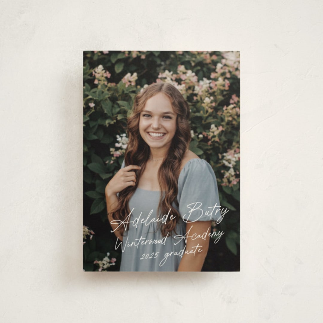 "Diary" - Graduation Announcements in Porcelain by Sara Hicks Malone - Front