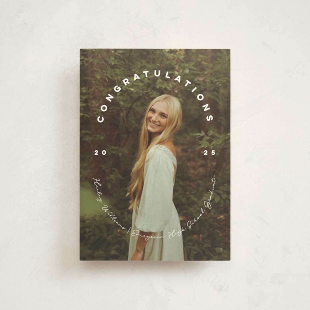 "Circlet" - Graduation Announcements in Powder by Ellis - Front