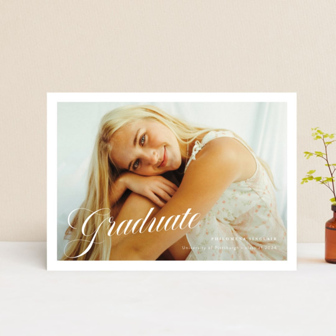 "mustacciuoli" - Graduation Announcements in Crystal by chocomocacino - Front