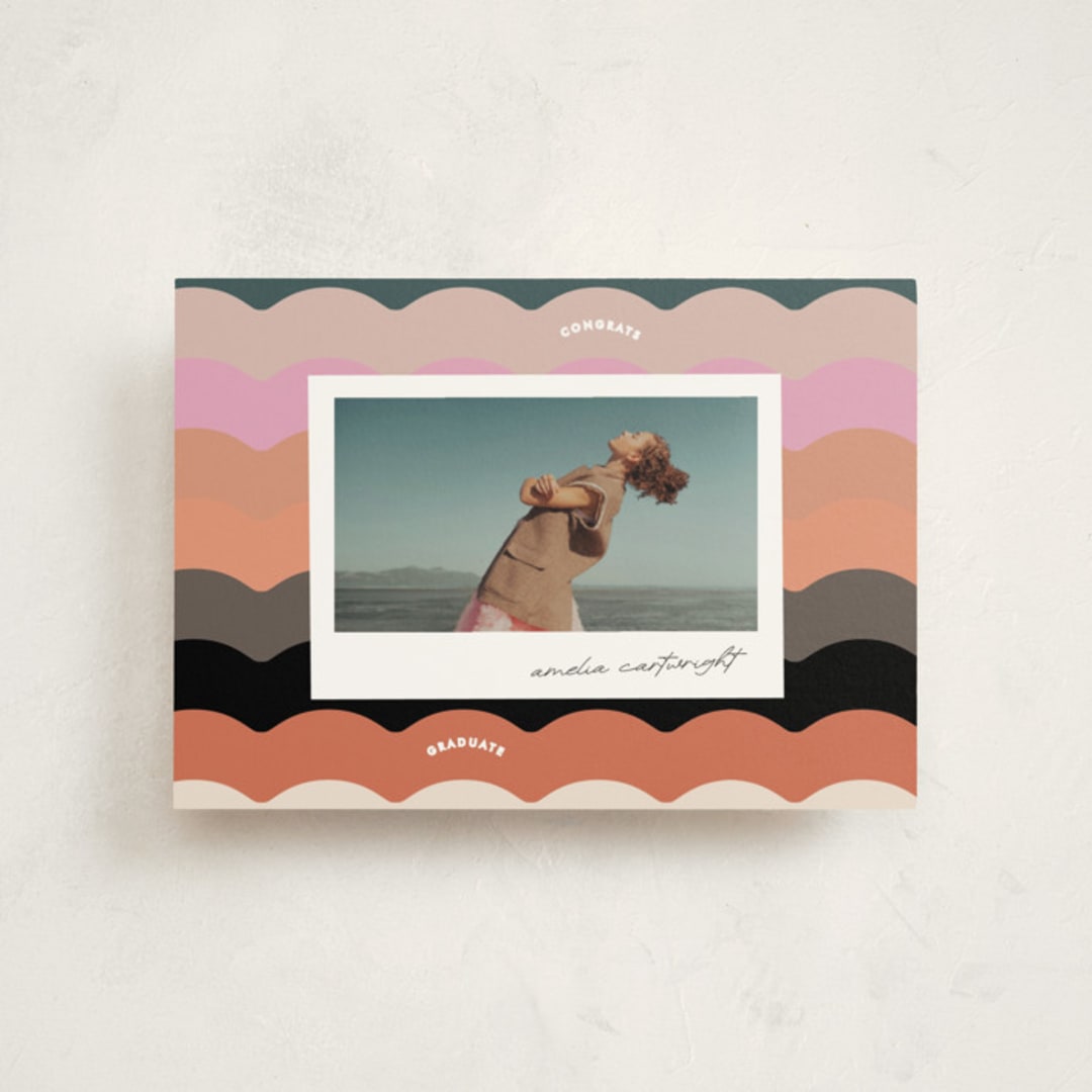 "colorwave" - Graduation Announcements in Sunset by Lori Wemple - Front