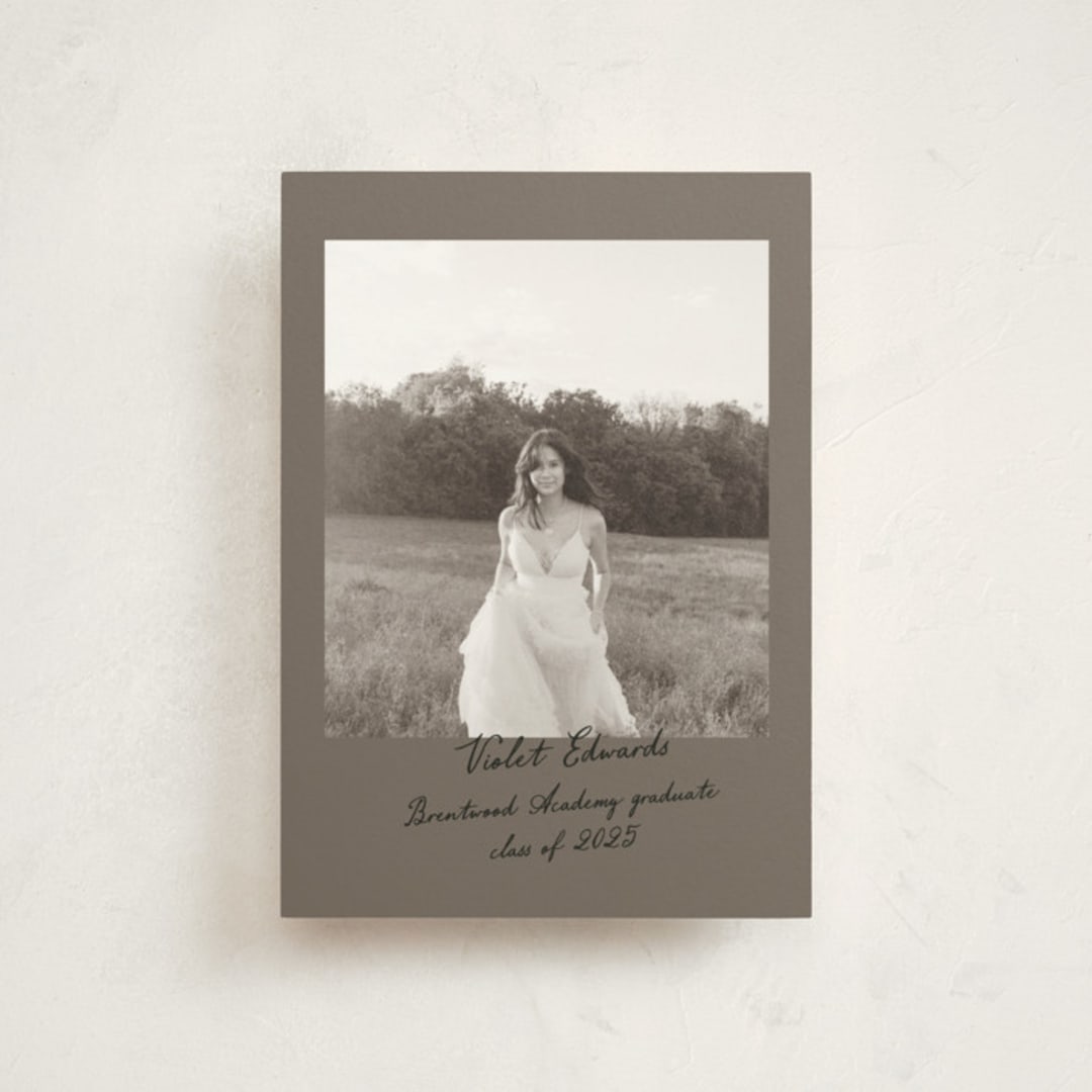 "Scrapbook" - Graduation Announcements in Earth by Sara Hicks Malone - Front