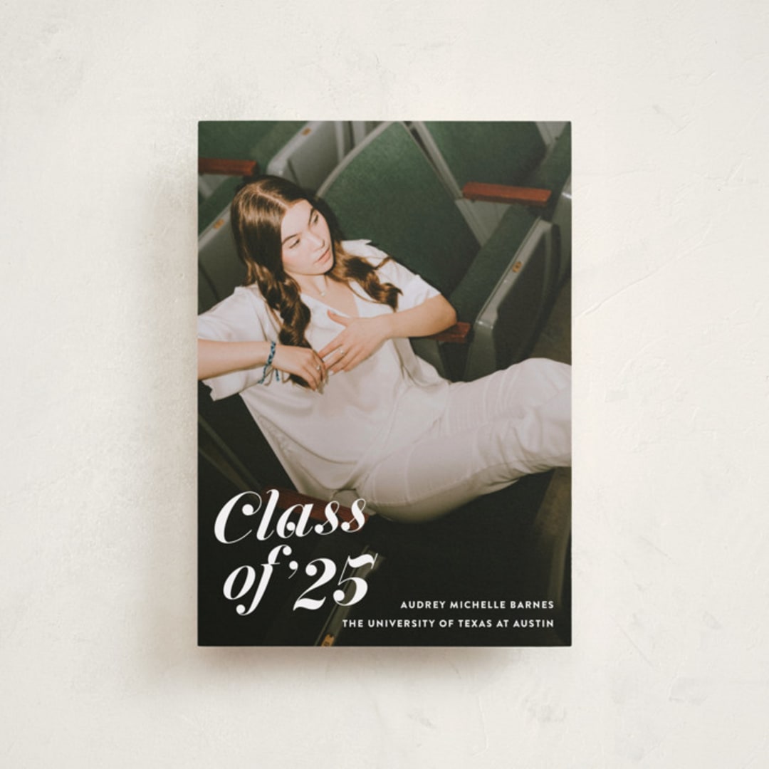 "Class Dismissed" - Graduation Announcements in Ink by Megan Davis - Front