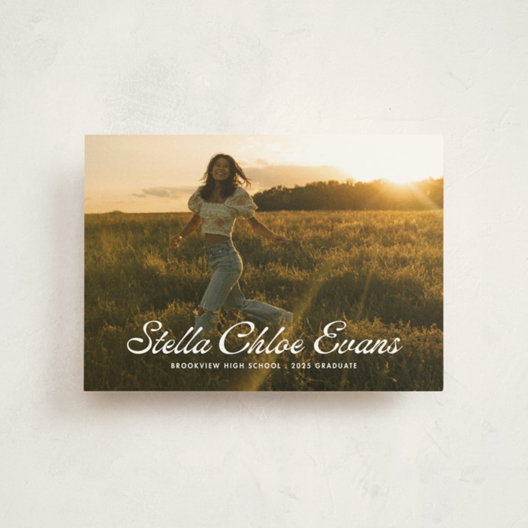 "Days gone by" - Graduation Announcements in Cloud by Lea Delaveris - Front