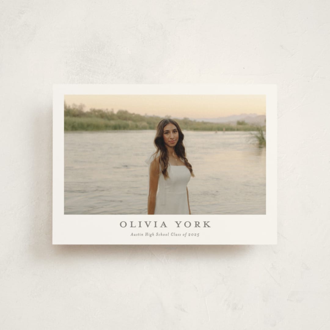 "archive" - Graduation Announcements in Snow by Sarah Curry - Front