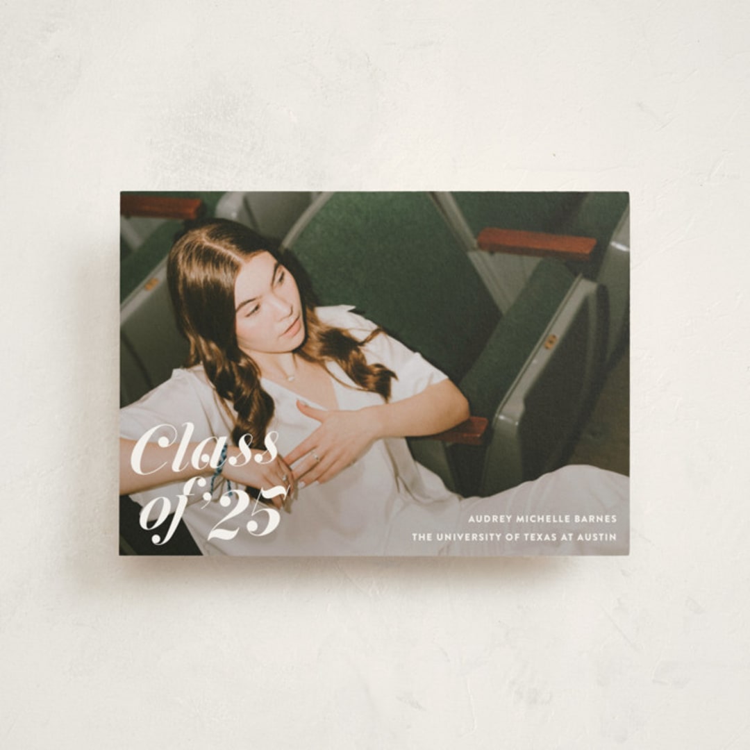 "Class Dismissed" - Graduation Announcements in Ink by Megan Davis - Front